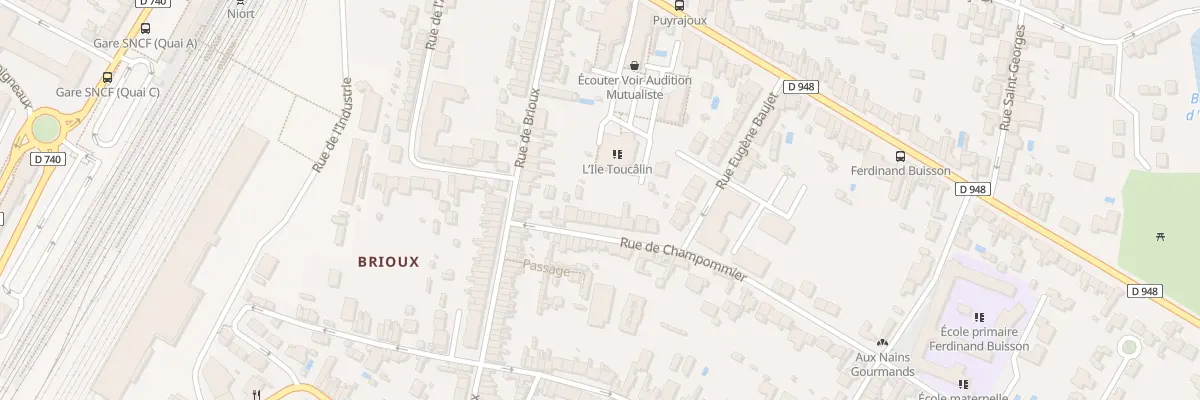 Plan du 11 Rue de Champommier à Niort
