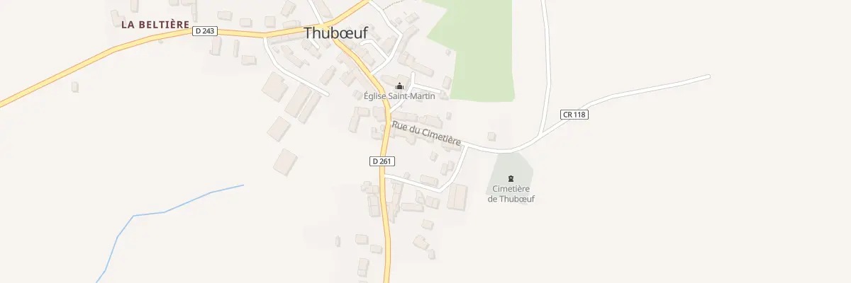 Plan du 6 Rue du Chateau à Thubœuf