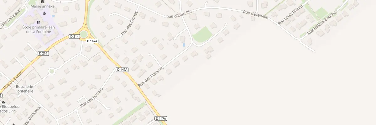 Plan du 8 Rue des Platanes à Fontaine-Étoupefour