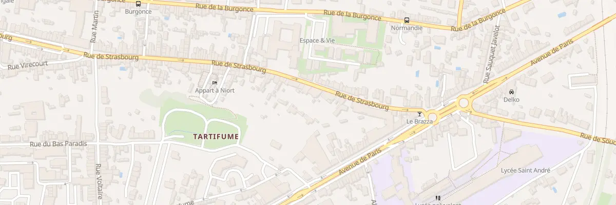 Plan du 192 Rue de Strasbourg à Niort