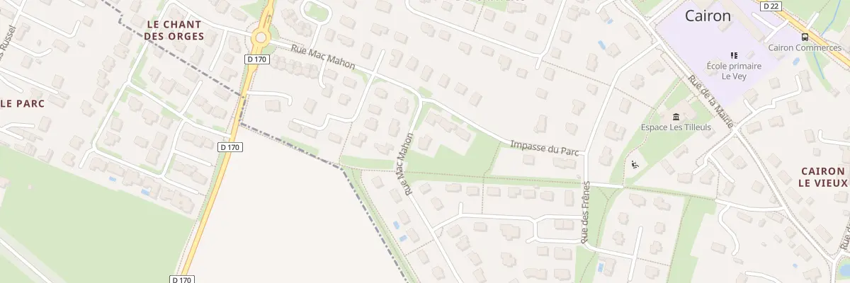 Plan du 36 Rue Mac Mahon à Cairon