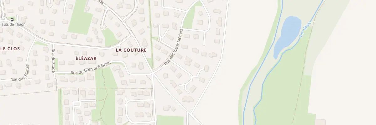 Plan du 3 All des Tailleurs de Pierres à Thaon