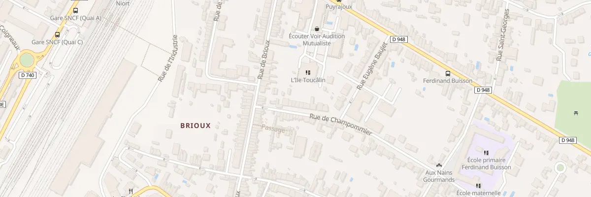 Plan du 9 Rue de Champommier à Niort
