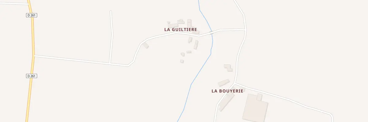 Plan du 1 La Guiltiere à Thubœuf