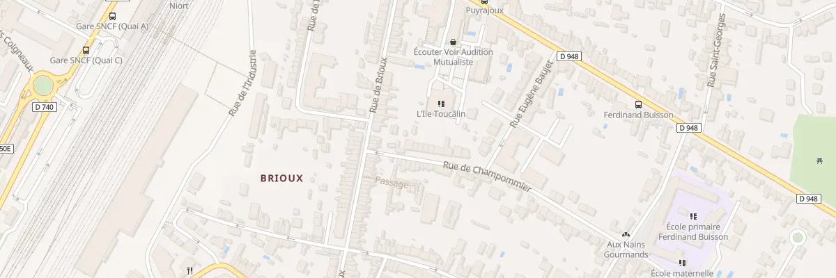 Plan du 7 Rue de Champommier à Niort