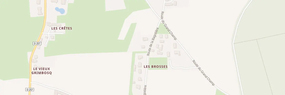 Plan du 5131 Les Cretes à Grimbosq