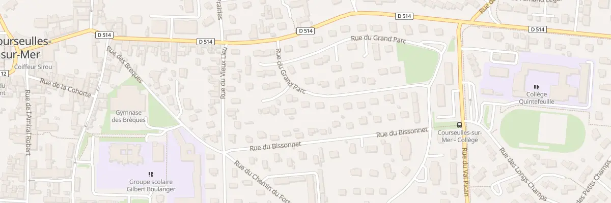 Plan du 4 Rue du Grand Parc à Courseulles-sur-Mer
