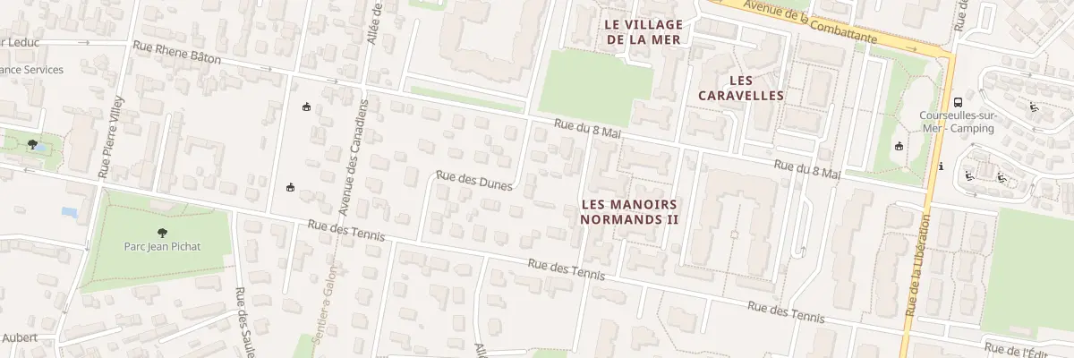 Plan du 14 Rue des Dunes à Courseulles-sur-Mer