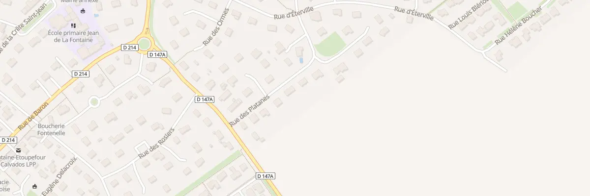 Plan du 6 Rue des Platanes à Fontaine-Étoupefour