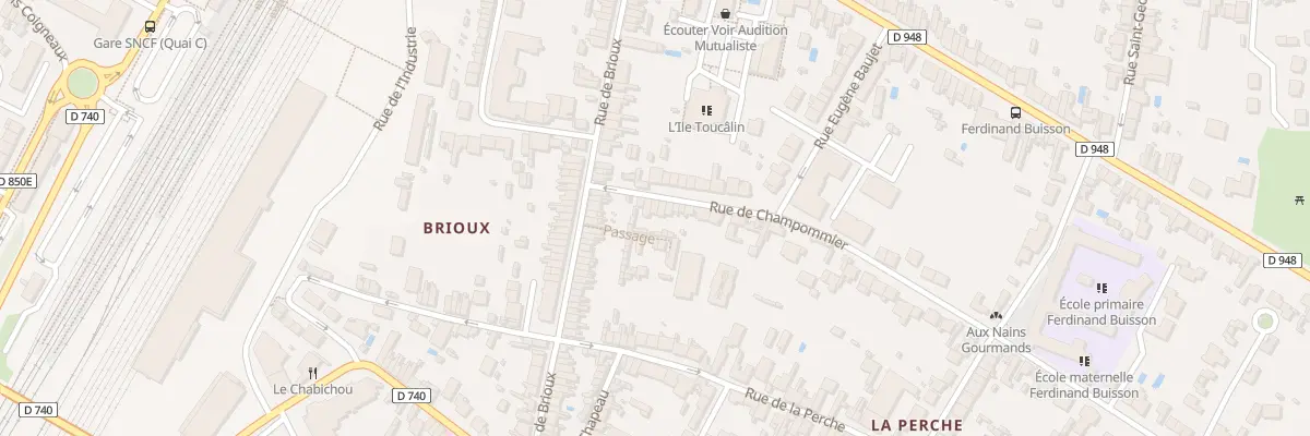 Plan du 20 Rue de Champommier à Niort
