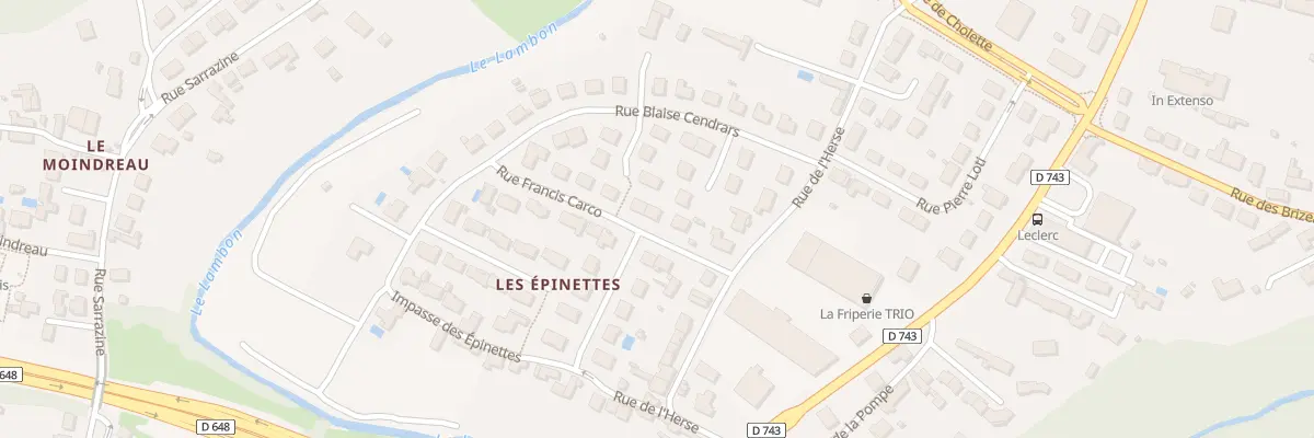 Plan du 8 Rue Francis Carco à Niort