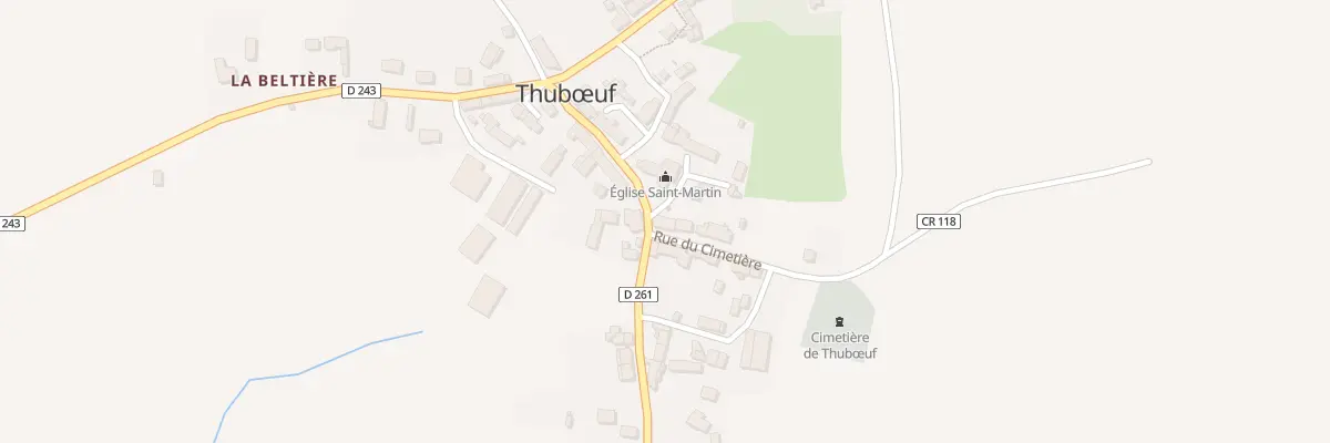 Plan du 1 Rue du Chateau à Thubœuf