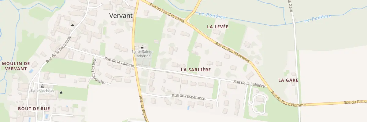 Plan du 3 Rue de la Sablière à Vervant