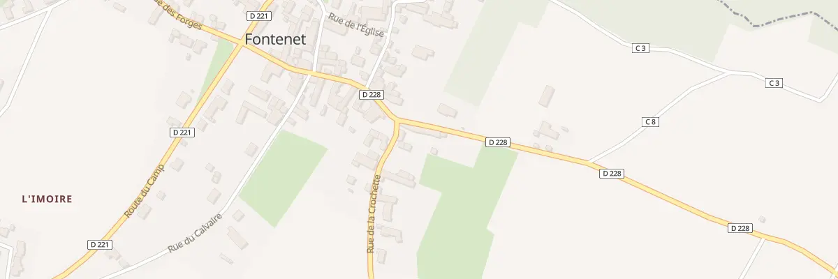 Plan du 1 Rue de la Crochette à Fontenet