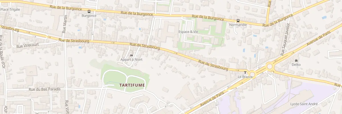 Plan du 178 Rue de Strasbourg à Niort