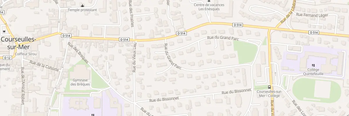 Plan du 36 Rue du Grand Parc à Courseulles-sur-Mer