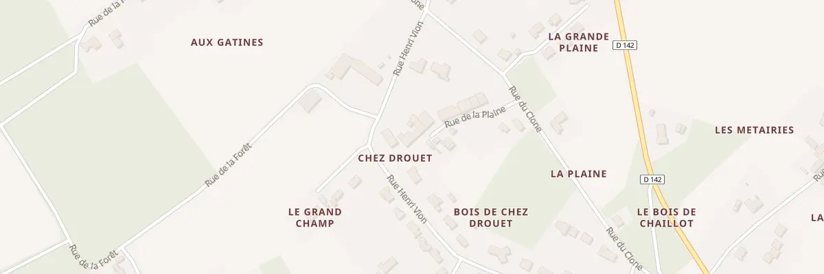 Plan du 16 Rue de la Plaine à Clam