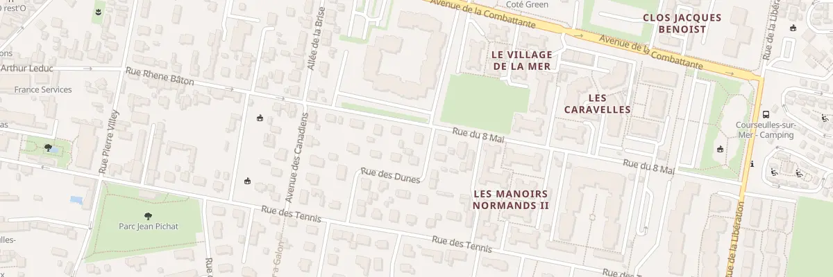 Plan du 13 Rue des Dunes à Courseulles-sur-Mer