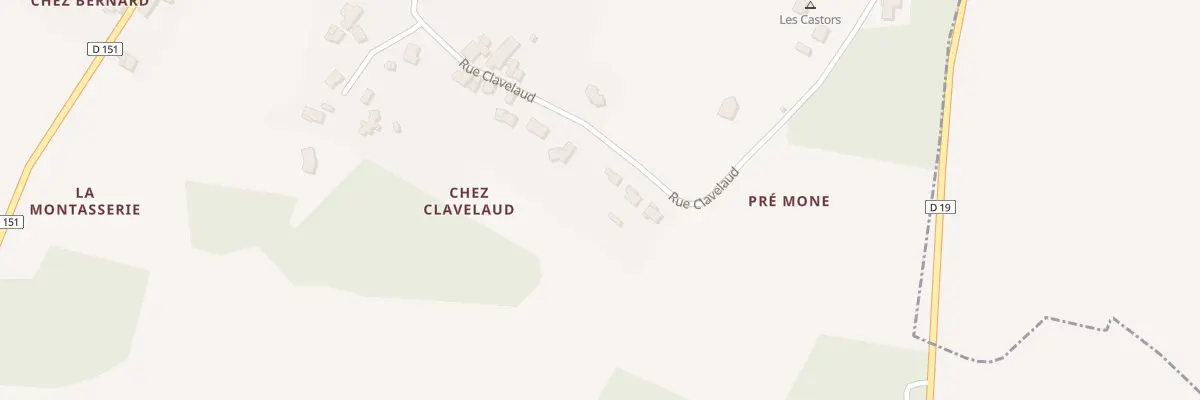 Plan du 25 Rue Clavelaud à Saint-Simon-de-Bordes