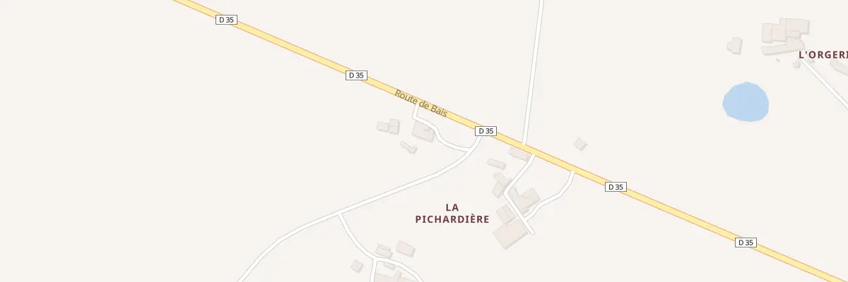 Plan du 2 La Pichardiere à Grazay
