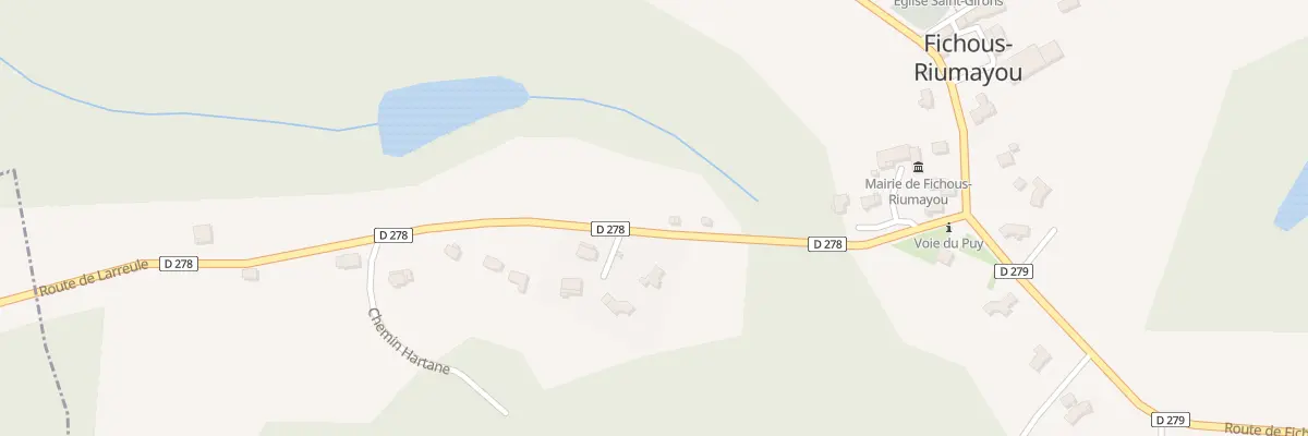 Plan du 2 Rte de Larreule à Fichous-Riumayou