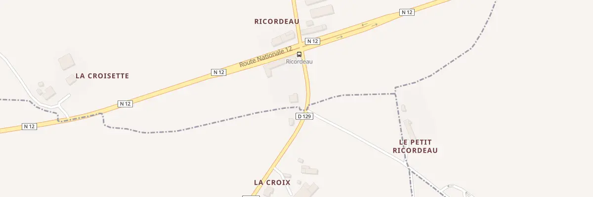 Plan du 10 Car de Ricordeau au Horps