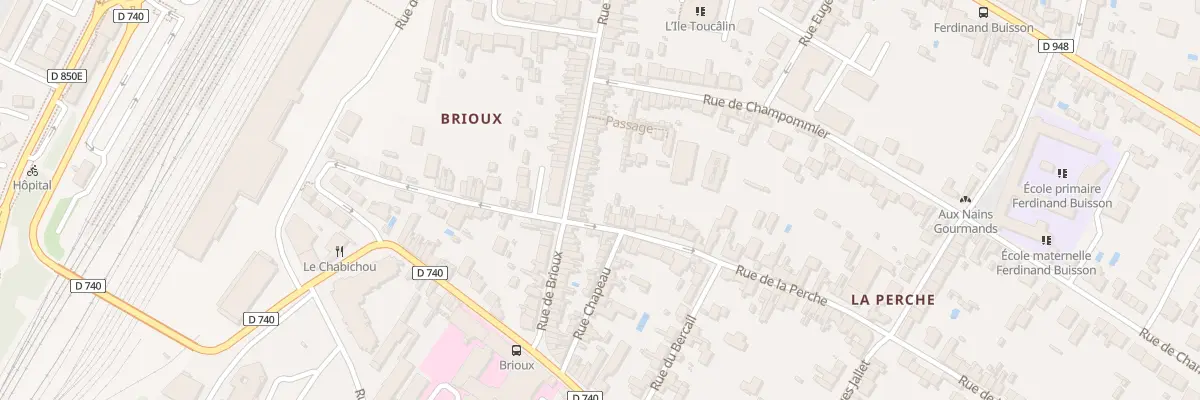 Plan du 93 Rue de Brioux à Niort