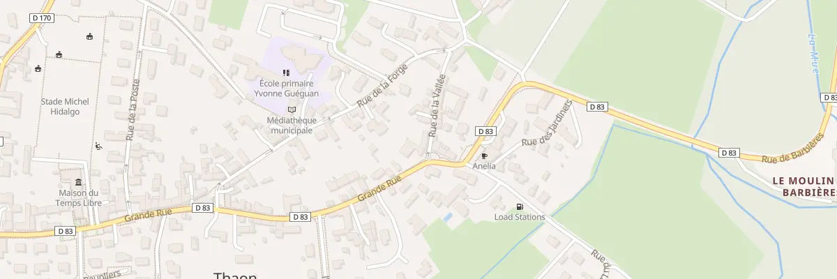 Plan du 1 Rue de la Vallée à Thaon