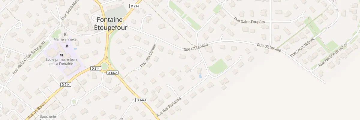 Plan du 10 Rue d’Éterville à Fontaine-Étoupefour