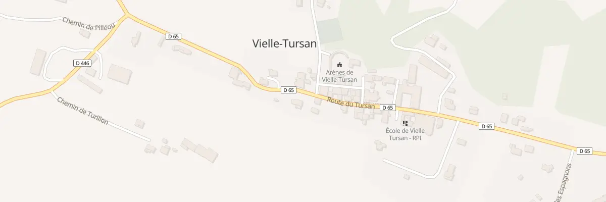 Plan du 548 Rte du Tursan à Vielle-Tursan