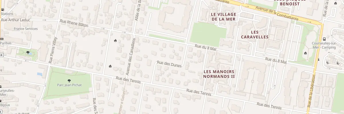 Plan du 9 Rue des Dunes à Courseulles-sur-Mer