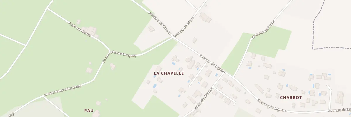 Plan du 1 Av de Lignan à Cénac