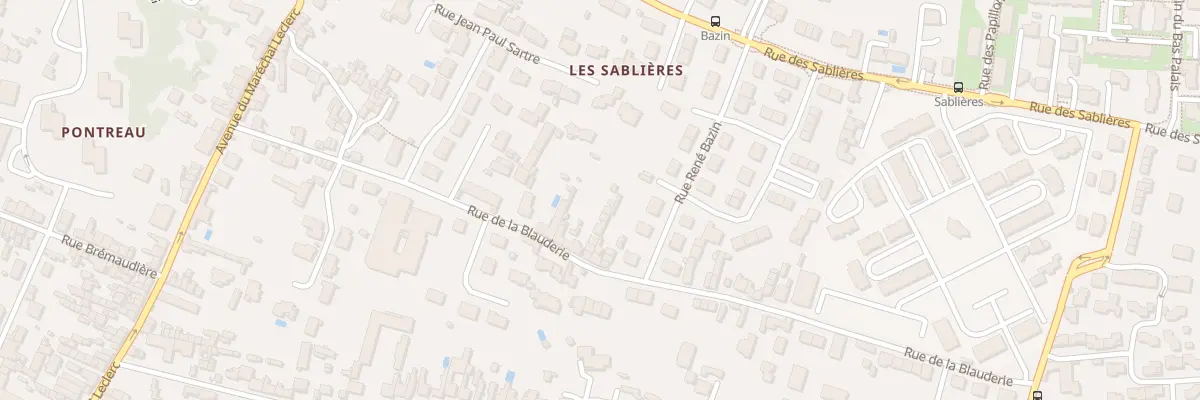 Plan du 45 Rue de la Blauderie à Niort