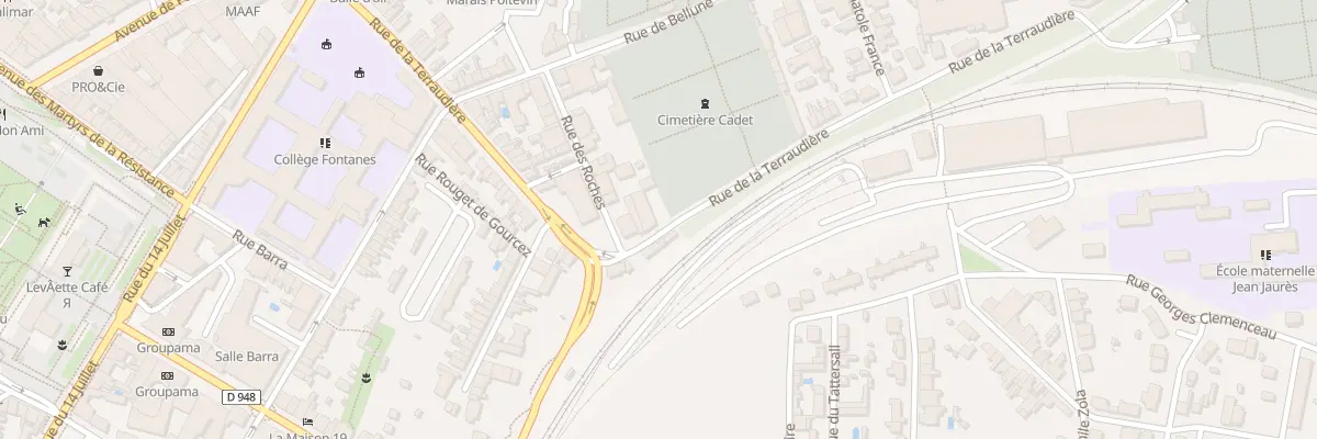 Plan du 59A Rue de la Terraudière à Niort