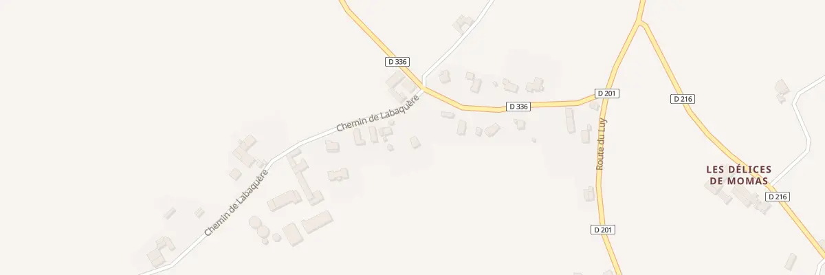 Plan du 1 Che Labaqueres à Momas