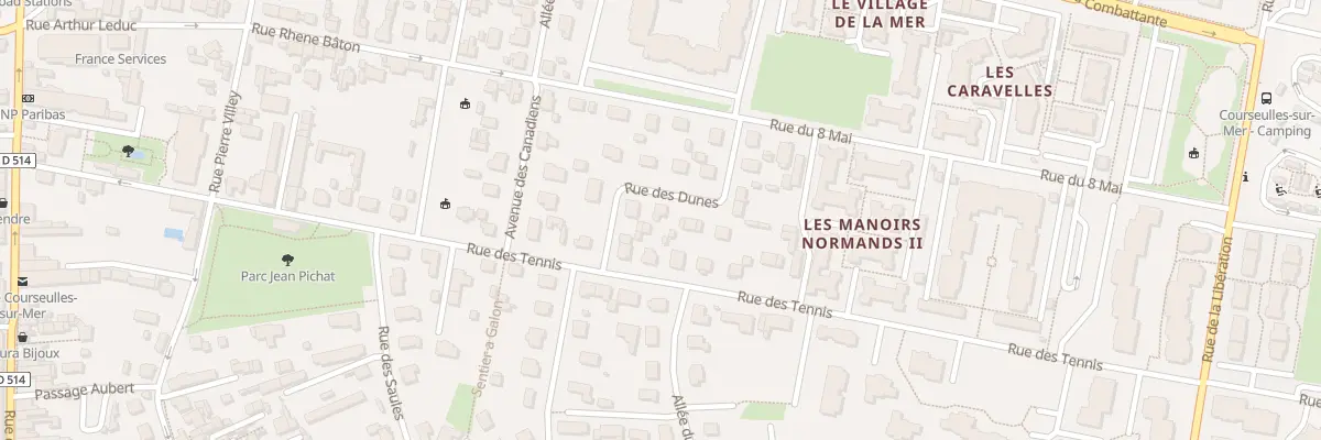 Plan du 6 Rue des Dunes à Courseulles-sur-Mer