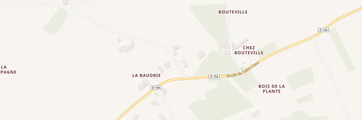 Plan du 2 Bouteville à Villexavier
