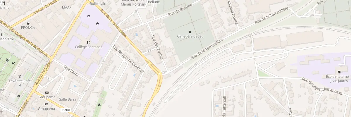Plan du 59C Rue de la Terraudière à Niort