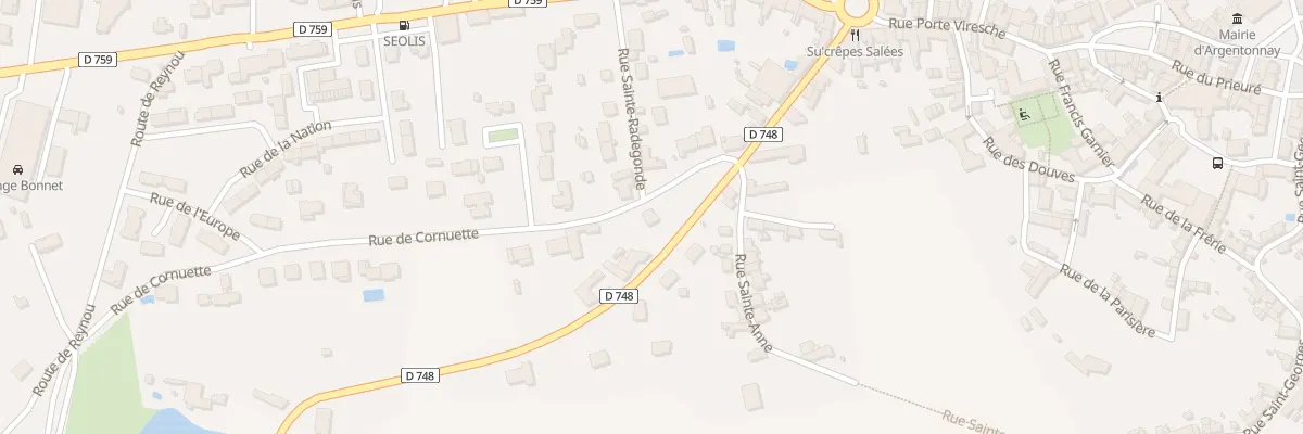 Plan du 3 Rue de Cornuette à Argentonnay