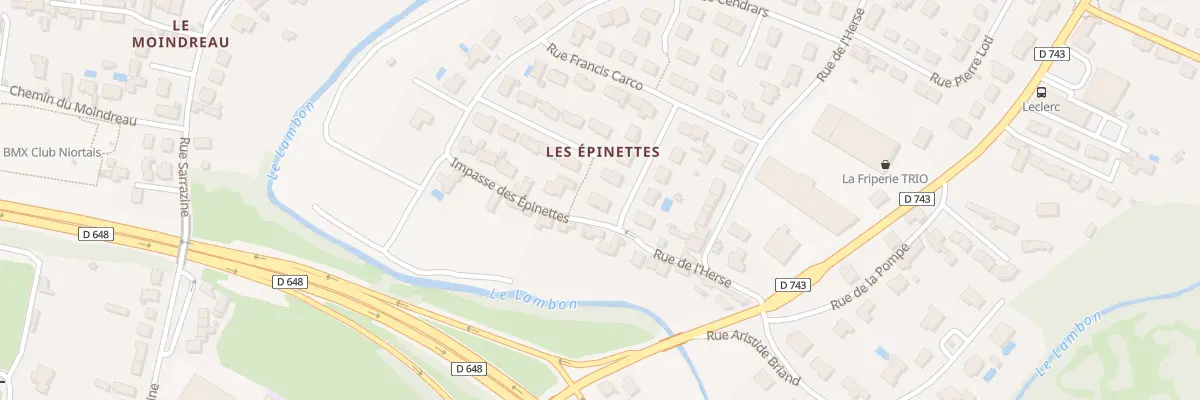 Plan du 8 Imp des Epinettes à Niort