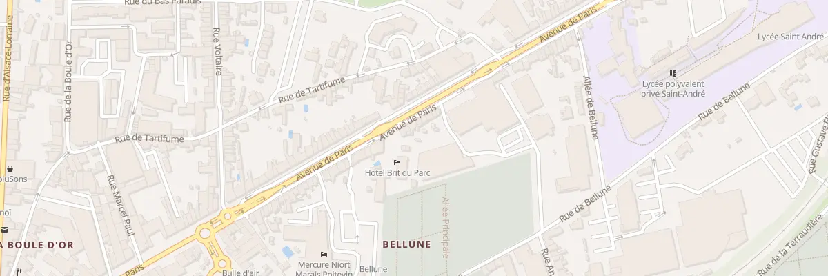 Plan du 102 Av de Paris à Niort