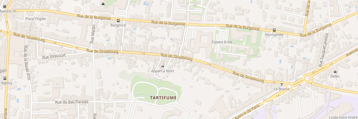 Plan du 154 Rue de Strasbourg à Niort