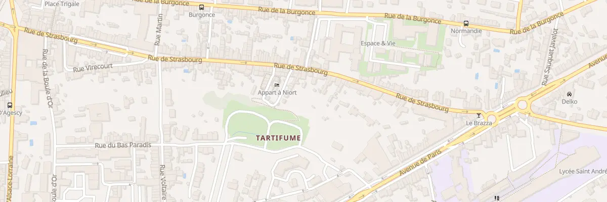 Plan du 158 Rue de Strasbourg à Niort