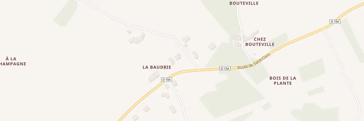 Plan du 1 La Baudrie à Villexavier