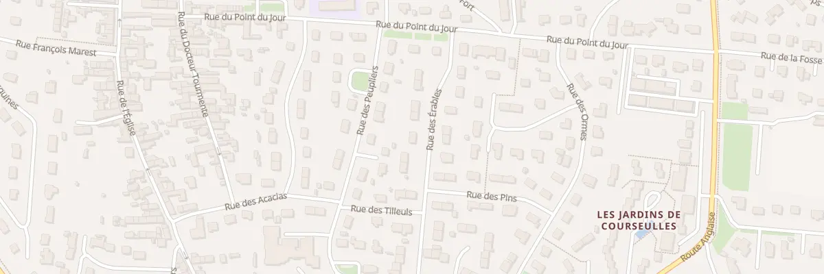 Plan du 12 Rue des Erables à Courseulles-sur-Mer