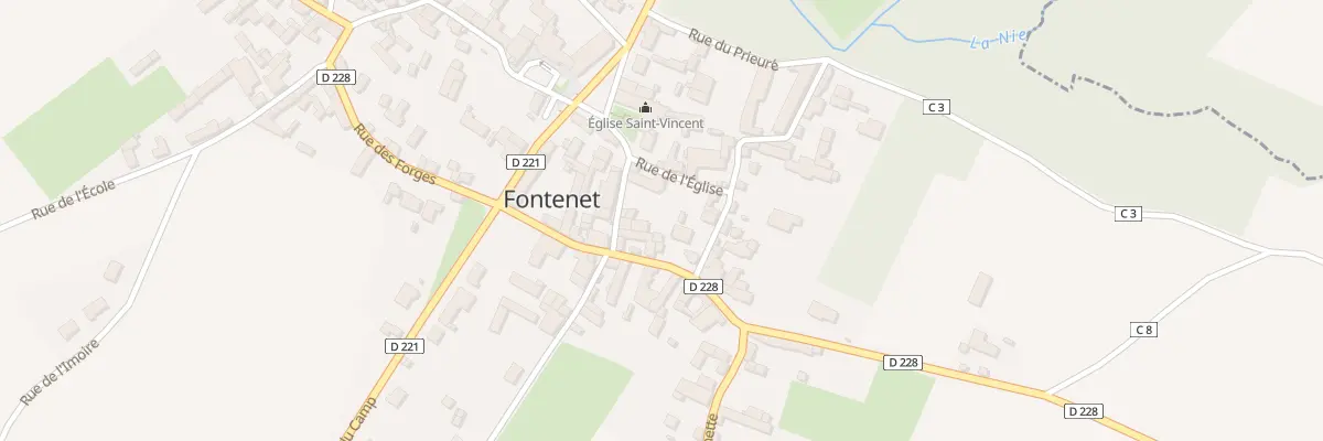 Plan du 9 Rue de la Richardière à Fontenet