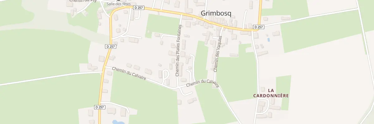 Plan du 13 Che du Calvaire à Grimbosq