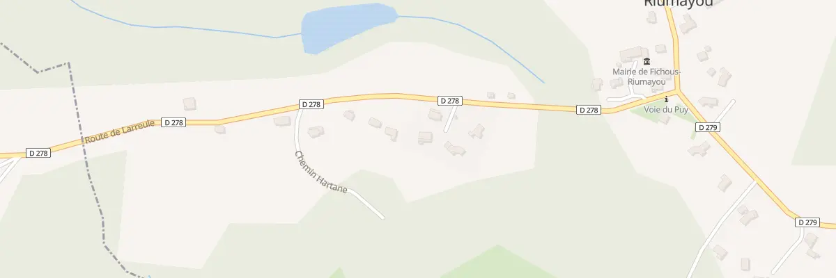 Plan du 1 Rte de Larreule à Fichous-Riumayou