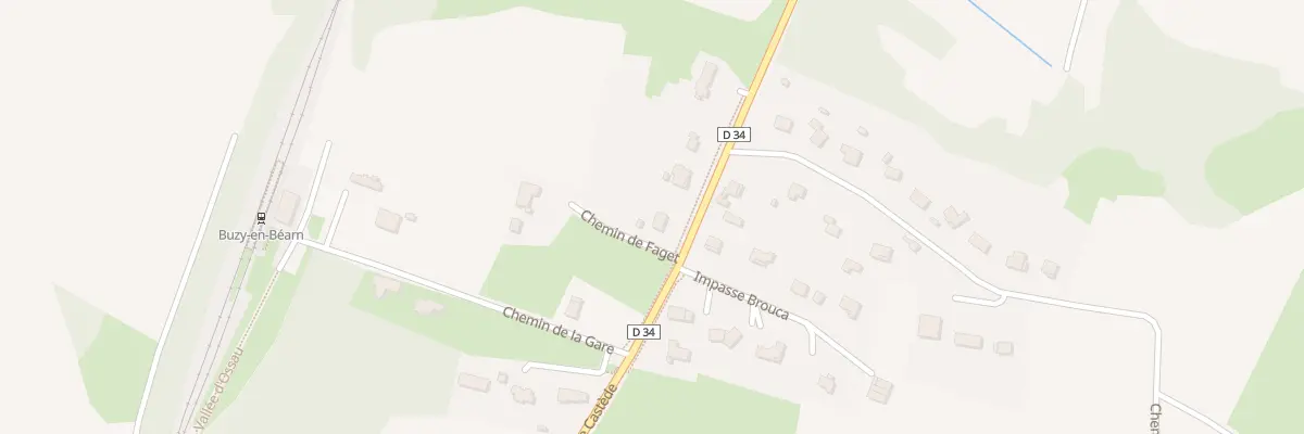 Plan du 2 Che de Faget à Buzy