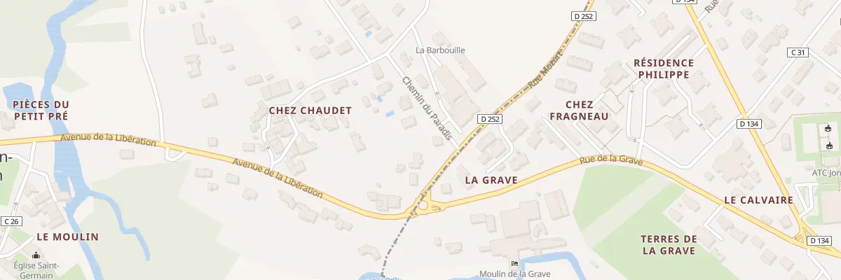 Plan du 1 Che du Paradis à Saint-Germain-de-Lusignan